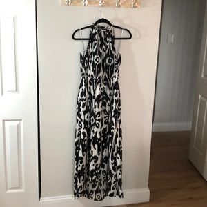 Athleta Ikat Faux Wrap Maxi Dress (like new)
